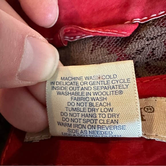 TravelSmith Red Suede 1990’s Jacket - Picture 7 of 9